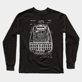 Stenographic Machine Patent Long Sleeve T-Shirt